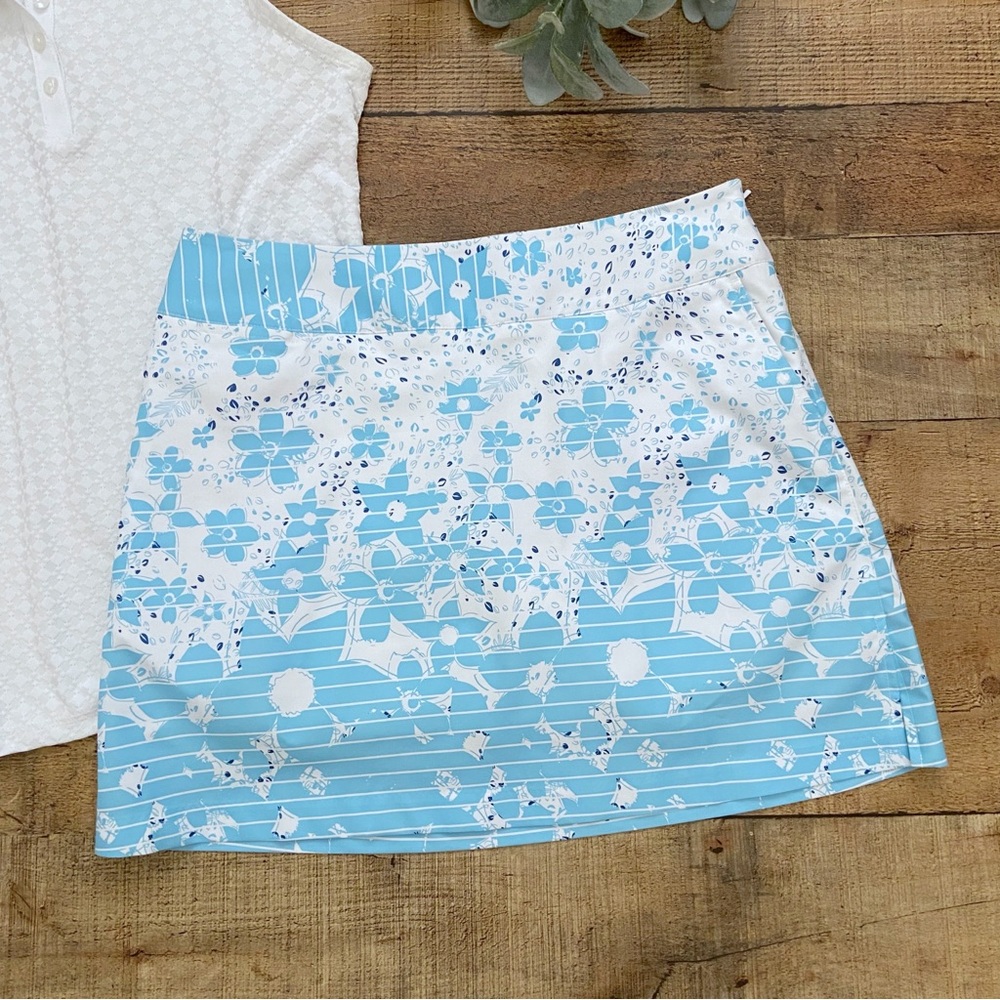 Adidas Climacool Blue White Floral Golf Skort - image 2